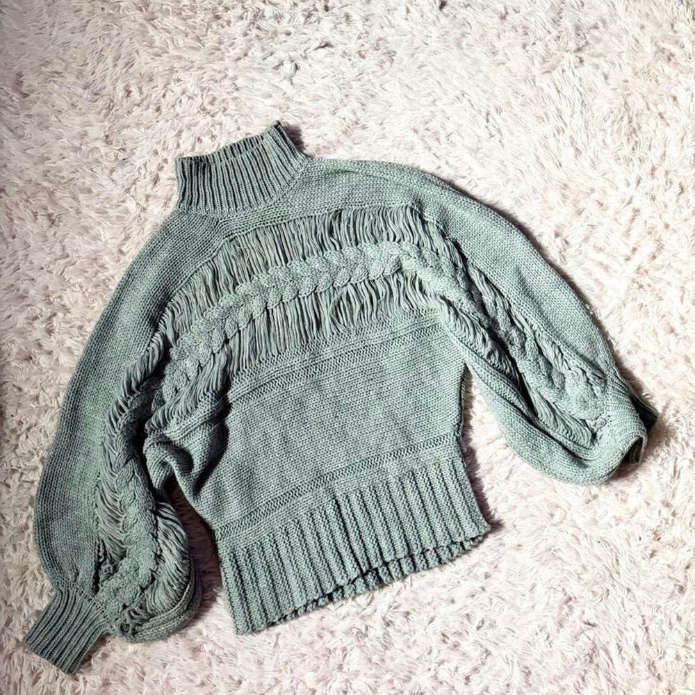 Minimalist Boho Chic Earthy Oversized Sweater Womens M Artisan‎ Hipster Natural